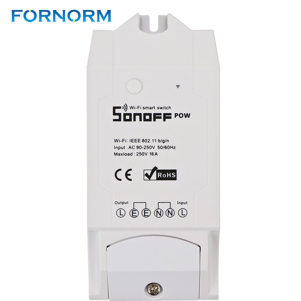 FORNORM Sonoff Smart Wireless  Wi-Fi Remote Control Switch Smart Home Solution With Timer For iOS Android AC 90-250V App On /Off