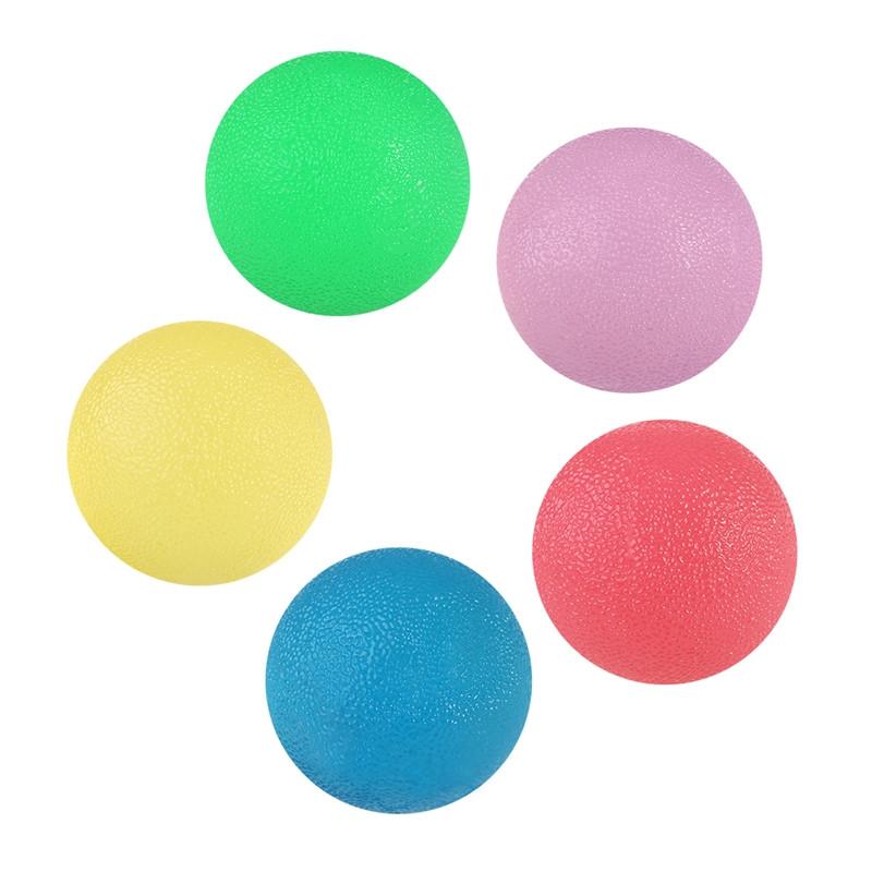 PBPBOX 5pcs Round Hand Exercise Therapy Rehabilitation Ball Set for Hand Injury Arthritis Carpal Tunnel Stroke Rehab Stress Relief 5 Squeeze Balls for Grip Wrist Finger Hand Strength
