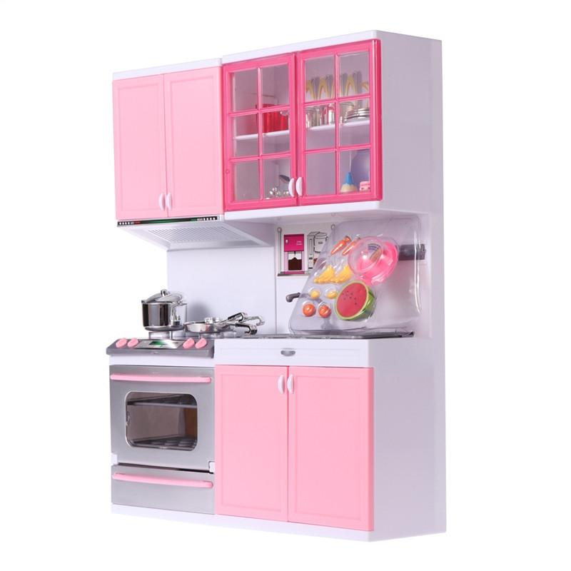 Plastic Kitchenware Playing House Games Tools Kitchen Set For Kids Girls
