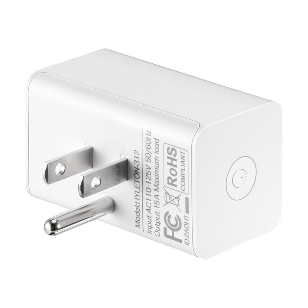 Mini Smart Socket Remote Control Wifi Power Switch 15A 1800W High Power Work with Alexa Google Home