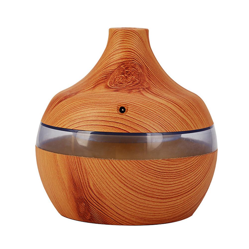 300ML Wood Grain LED Colorful Night Light Air Humidifier Aromatherapy Aroma Diffuser Air Purifier Mist Maker For Home Office