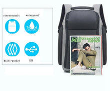 Load image into Gallery viewer, Men&#39;s Anti-theft USB Charging Backpack
