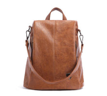Load image into Gallery viewer, Women&#39;s Leather Anti Theft Backpack

