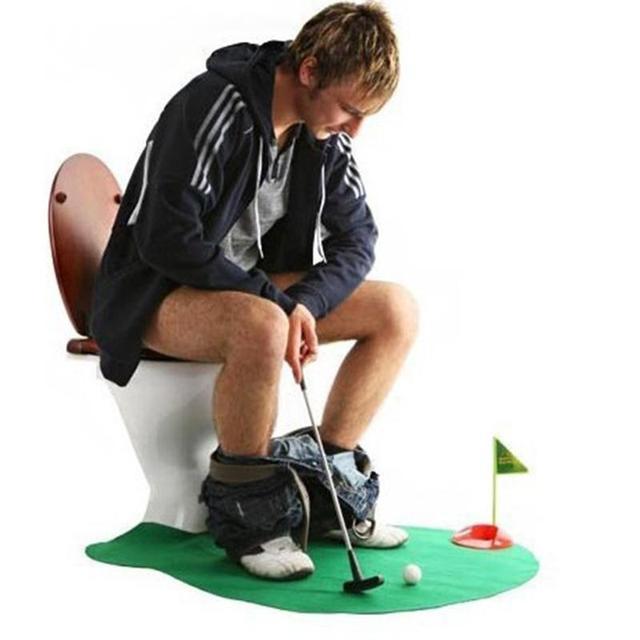 Short Game Putting Practice Bathroom Game