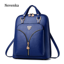 Load image into Gallery viewer, Women&#39;s Anti Theft Leather Backpack
