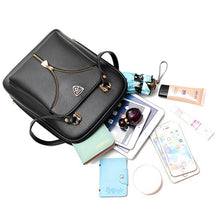 Load image into Gallery viewer, Women&#39;s Anti Theft Leather Backpack
