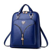 Load image into Gallery viewer, Women&#39;s Anti Theft Leather Backpack
