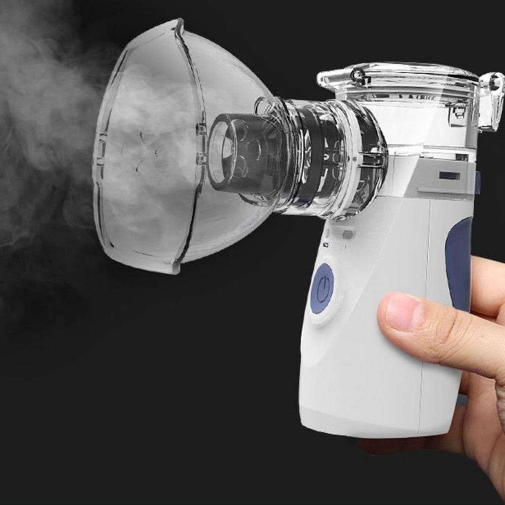 Mini Handheld Facial Nebuliser Steaming Tool Face Skin Care Atomizer Portable Respirator Humidifier Adult Kid Inhaler Nebulizer