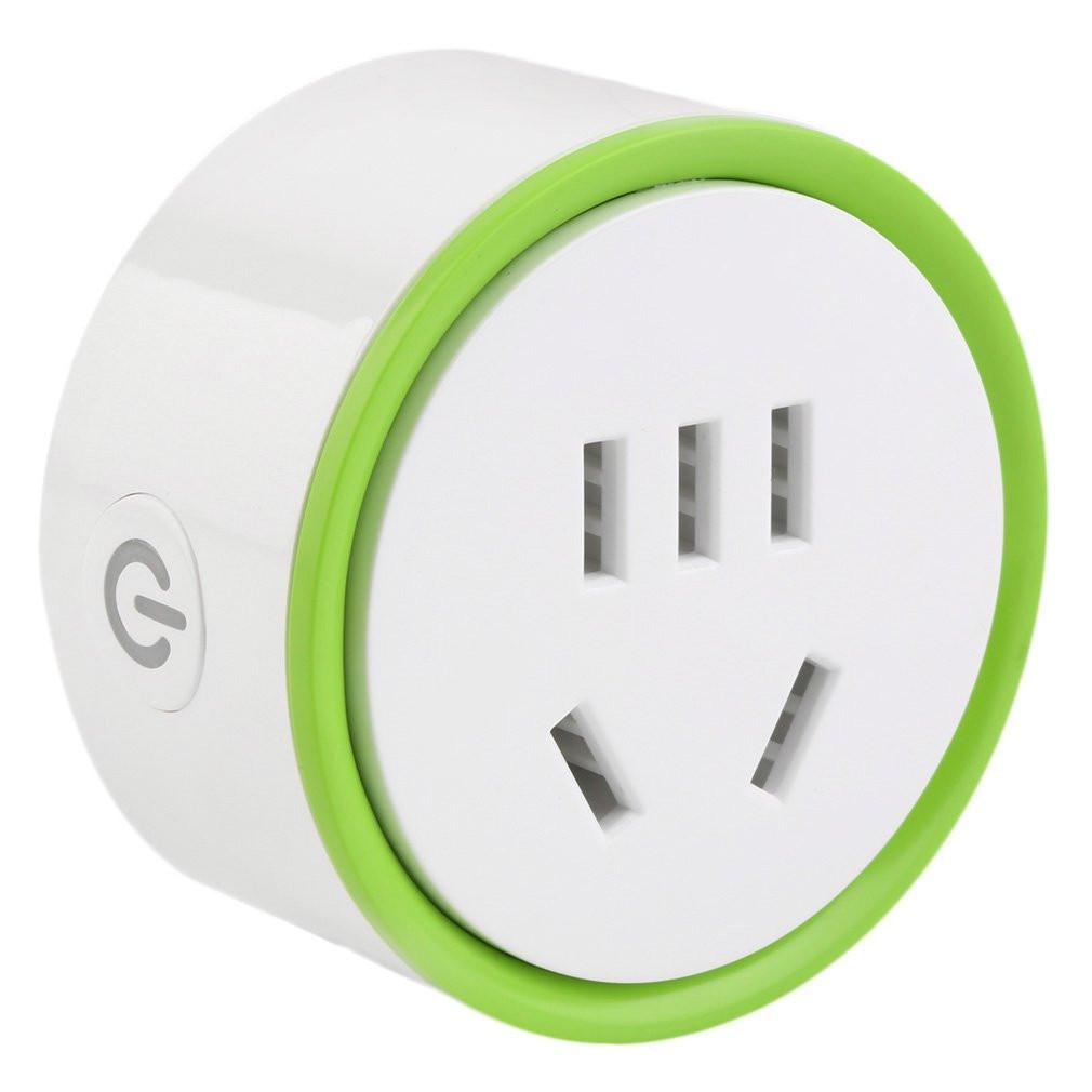 White Mini Smart Wifi Plug Remote Control Socket Power Supply Home Safety