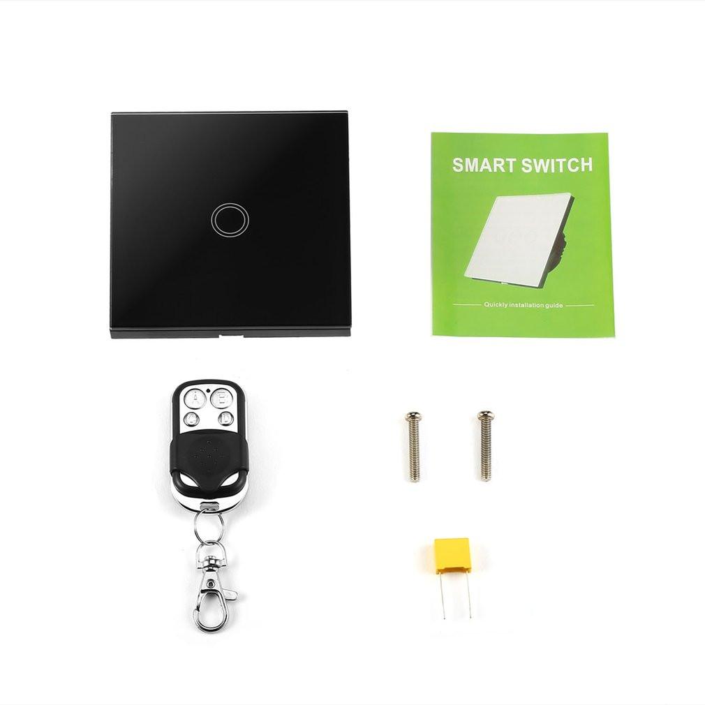 Smart Home Touch Switch 1 Way Light Wall Switch LED Remote Control Switch