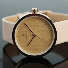 Load image into Gallery viewer, Brand Luxury Wooden Watch Fashion Wooden Leather Female Watch
