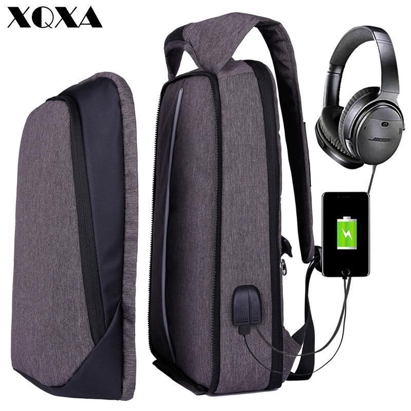 Adjustable Unisex USB Charging Anti Theft Backpack