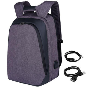 Adjustable Unisex USB Charging Anti Theft Backpack