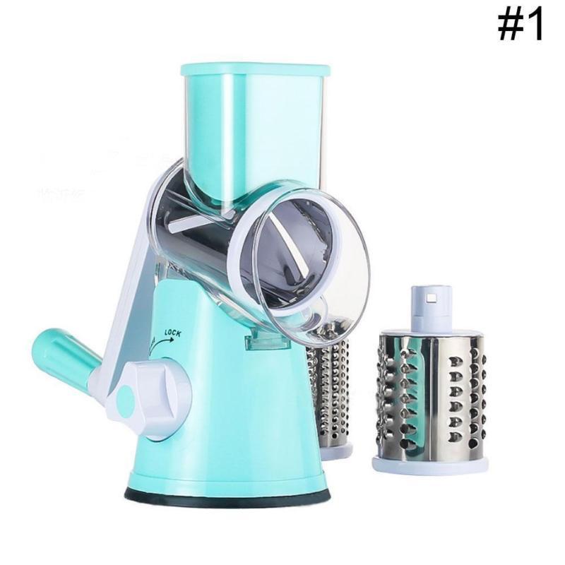 Multifunctional  Roller Shredder Round Mandoline Slicer Potato Vegetable  Cheese Slicer  Kitchen Tool Manual Kitchen Accessories