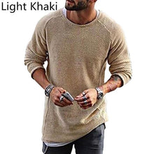 Load image into Gallery viewer, Stylish Sweaters Knitted Long Sleeve Tops Pullovers Hiphop Men&#39;s Sweater Solid Loose Fit Autumn Men Casual Clothes Hombre
