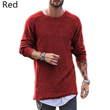 Load image into Gallery viewer, Stylish Sweaters Knitted Long Sleeve Tops Pullovers Hiphop Men&#39;s Sweater Solid Loose Fit Autumn Men Casual Clothes Hombre
