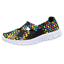 Load image into Gallery viewer, Fashion Women Flats Shoes Woven Breathable Shoes Casual Running Shoes
