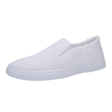 Load image into Gallery viewer, Men&#39;s Single Shoes College Style Canvas White Shoes Student Shoes
