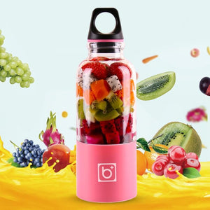 500ml Electric Juicer Cup USB Rechargeable Juicer Juice Blender Maker Shaker Orange Citrus Lemon Fruit Juicer Kitchen Tools