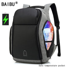 Load image into Gallery viewer, Men&#39;s Anti-theft USB Charging Backpack
