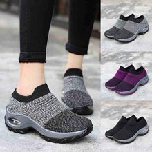Load image into Gallery viewer, Mesh Shoes Thick Bottom Platform Shoes Air Cushion Women&#39;s Shoes Rocking Shoes
