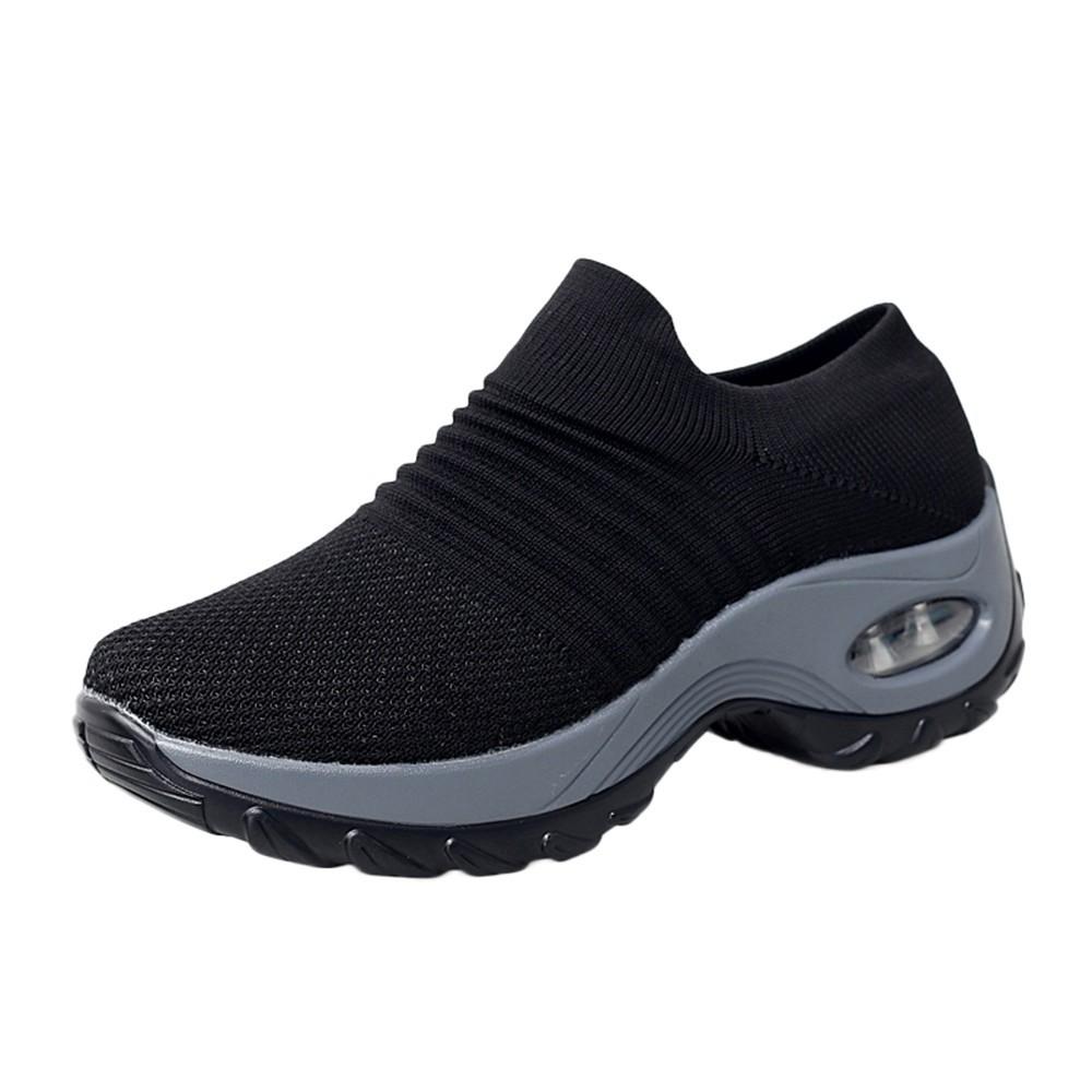 Mesh Shoes Thick Bottom Platform Shoes Air Cushion Women's Shoes Rocking Shoes
