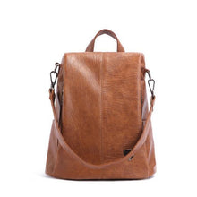 Load image into Gallery viewer, Women&#39;s Leather Anti Theft Backpack
