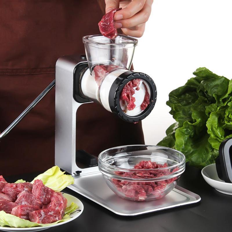 Manual Meat Grinder for Mincing Meat Vegetable Spice Hand-Cranked Meat Mincer Sausage Multi-functional Kitchen Gadgets